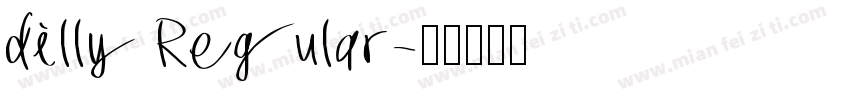 dilly Regular字体转换